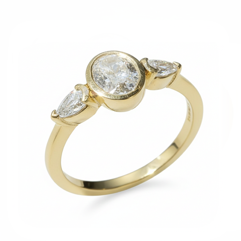 Diamond Trilogy Engagement Ring