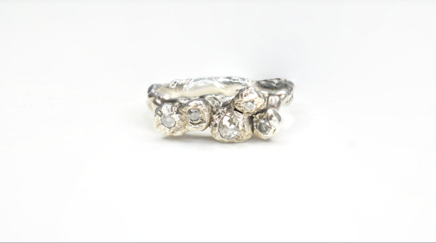 Salt and Pepper Diamond Ring. Ben Lomond Summit, Scotland.