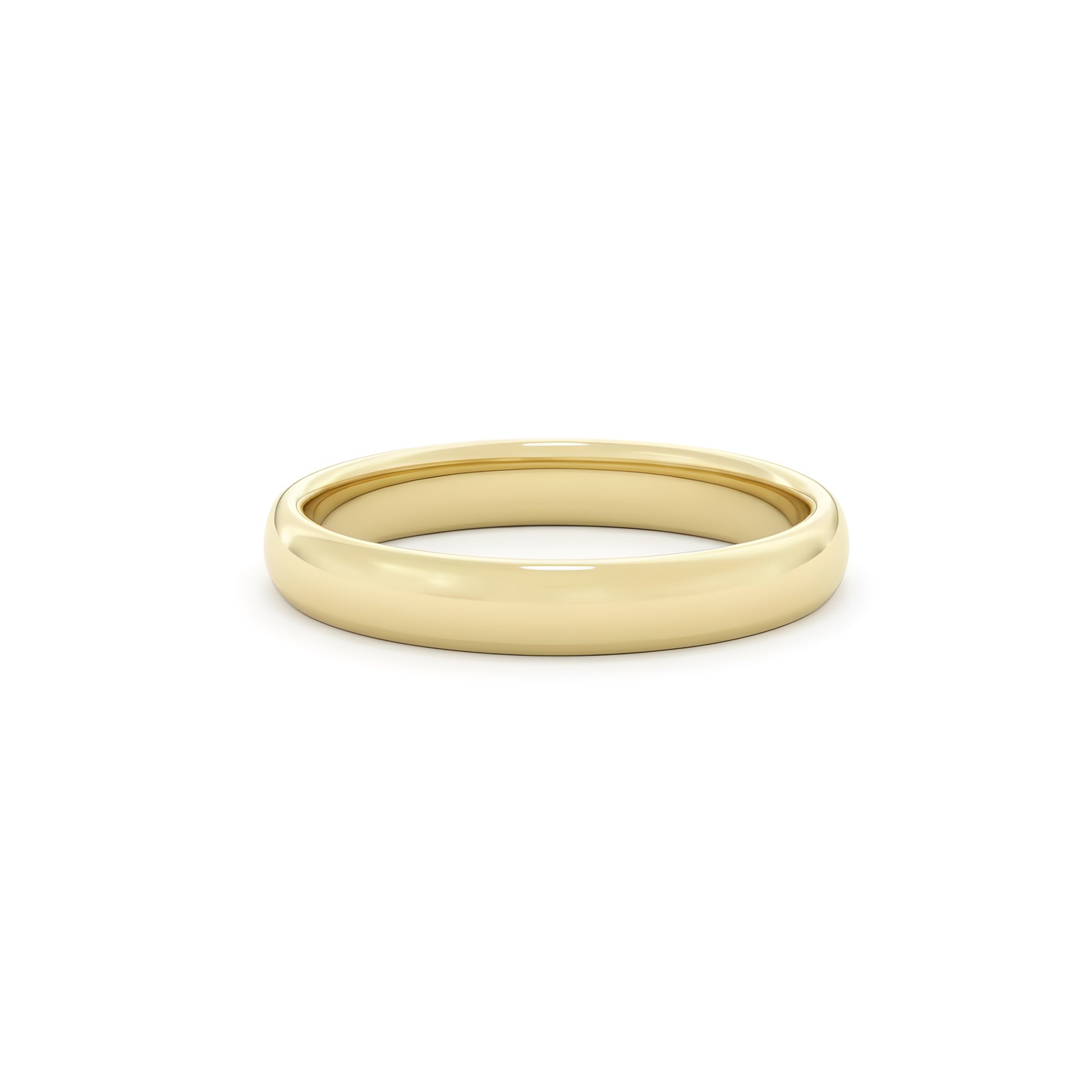 Gold wedding ring made on the cliffs of st Ives Cornwall. 