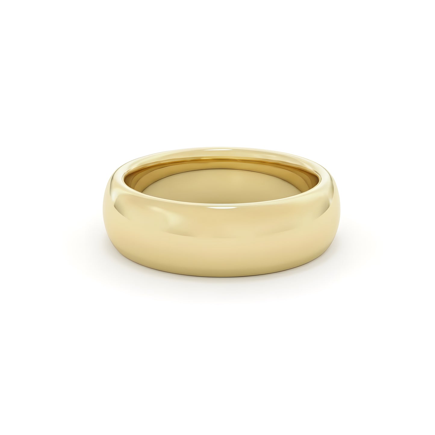 Yellow gold wedding ring made in st Ives Cornwall. 
