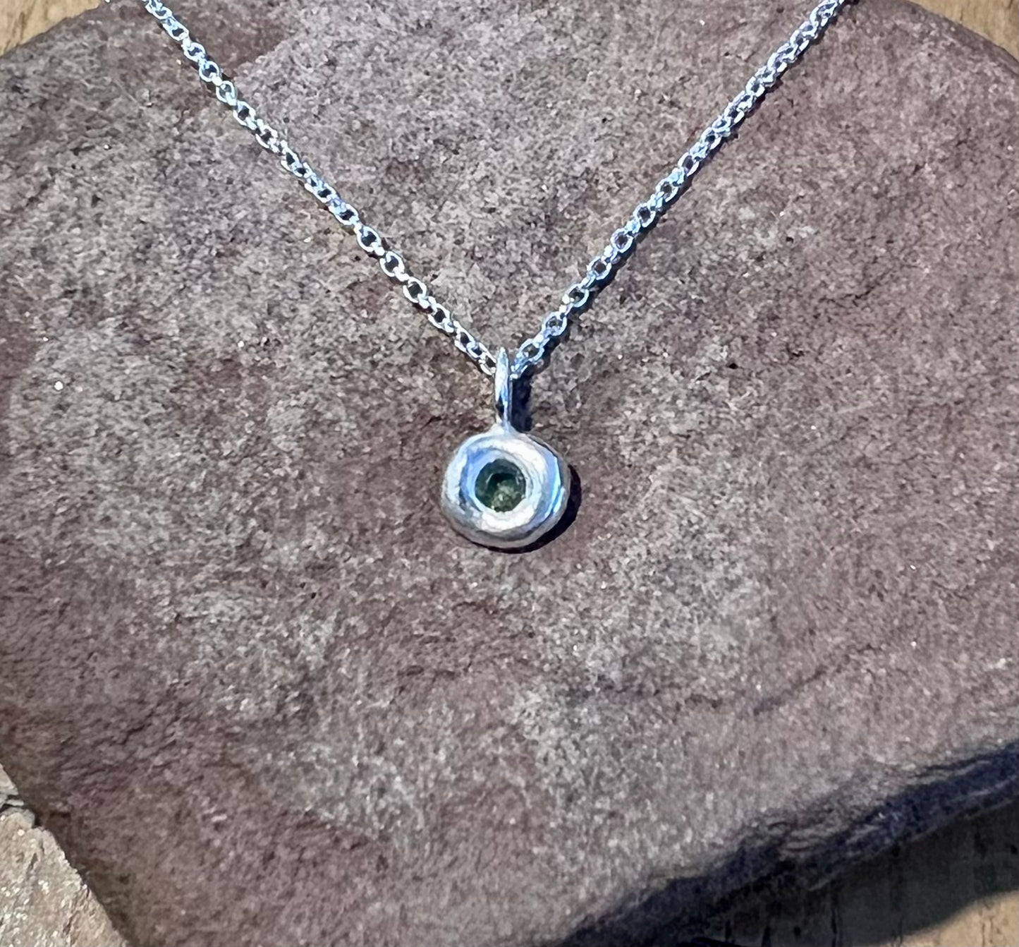 Sapphire Silver Cast Pendant - St Ives, Cornwall