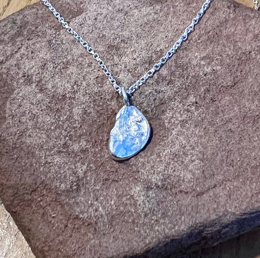 Sapphire Silver Cast Pendant - St Ives, Cornwall
