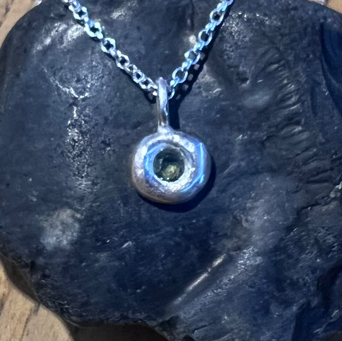Sapphire Silver Cast Pendant - St Ives, Cornwall