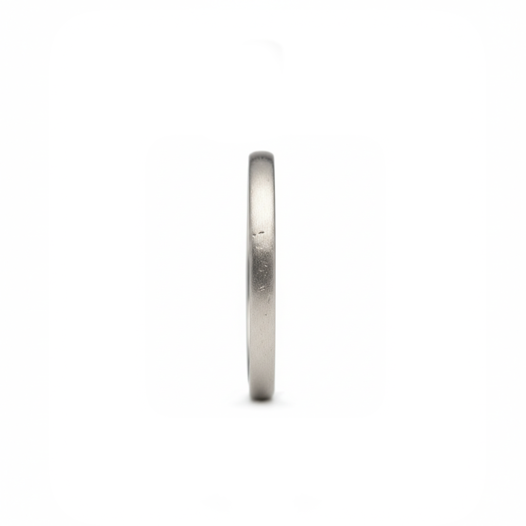 Silver wedding ring. Made in Cornwall. 