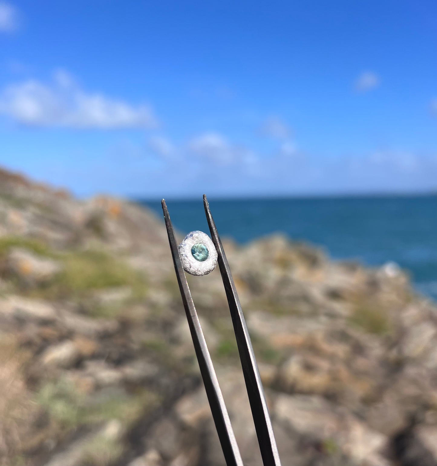 Sapphire Silver Cast Pendant - St Ives, Cornwall